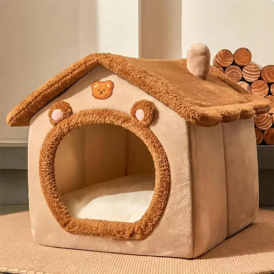 Maison Pliable pour Chat – Confortable, Lavable & Facile à Installer