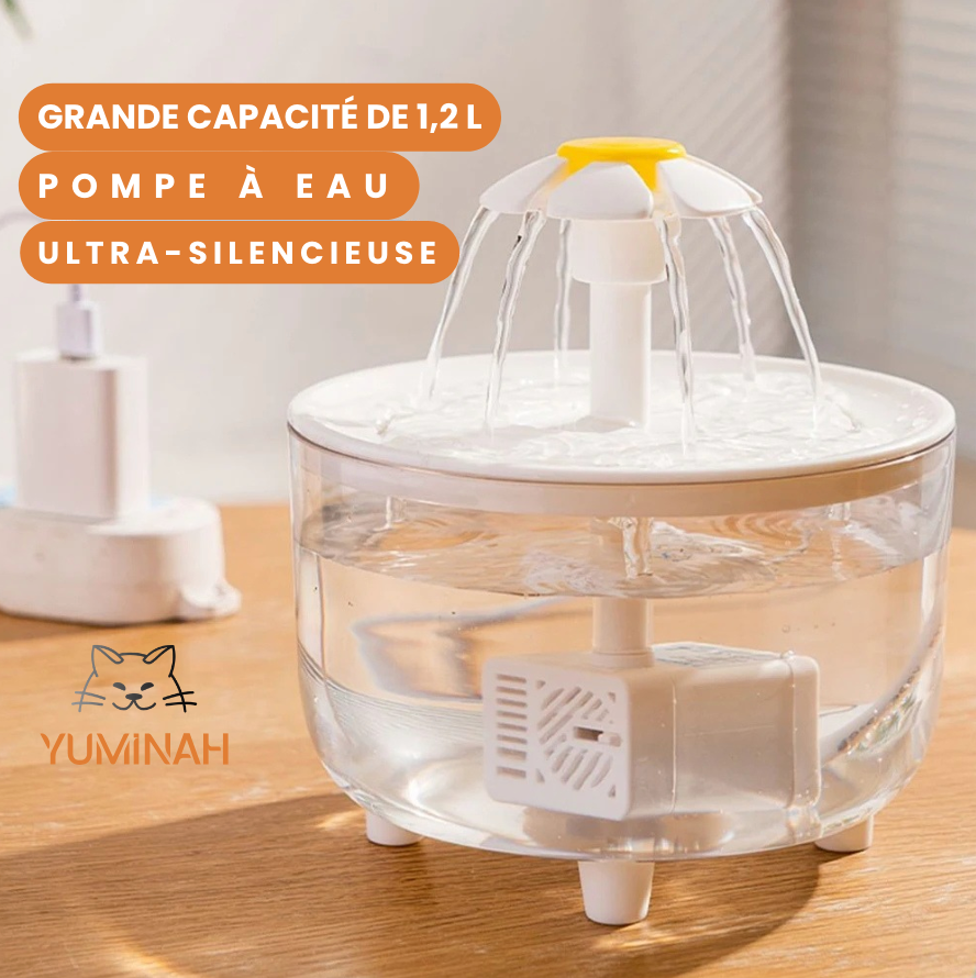 Fontaine à Eau Automatique 1,2L – Silencieuse & Filtrée USB