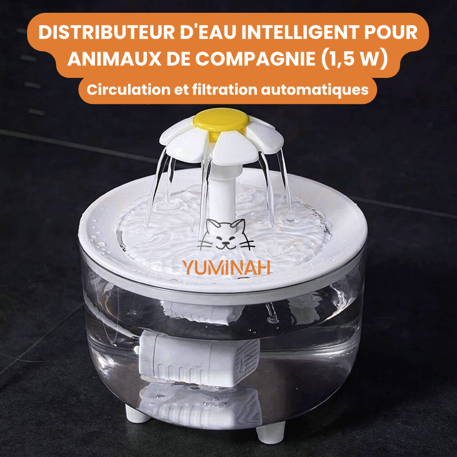 Fontaine à Eau Automatique 1,2L – Silencieuse & Filtrée USB