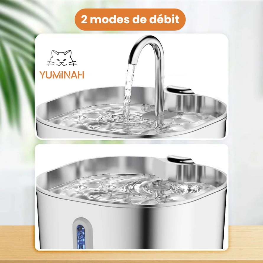 Fontaine à Eau Automatique 2,2L – Inox, Hygiénique & Facile à Nettoyer