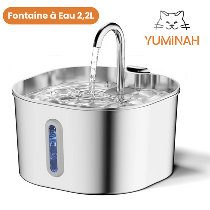 Fontaine à Eau Automatique 2,2L – Inox, Hygiénique & Facile à Nettoyer