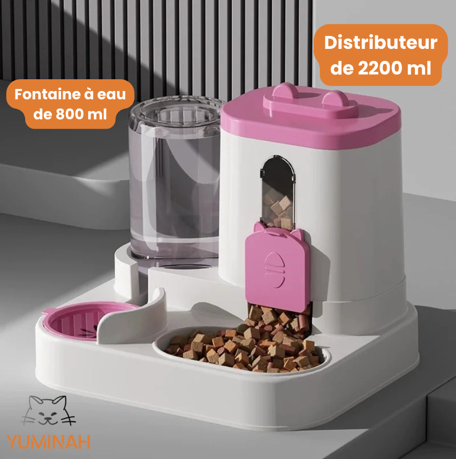 Distributeur Croquettes & Eau à Gravité – Simple & Pratique