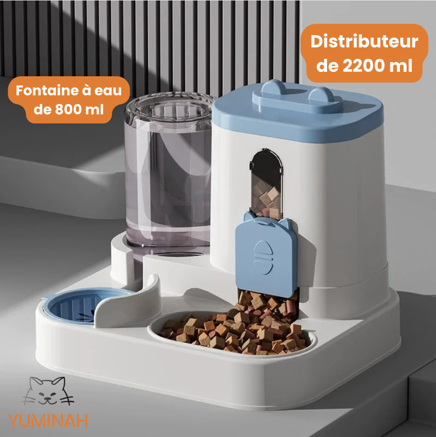 Distributeur Croquettes & Eau à Gravité – Simple & Pratique