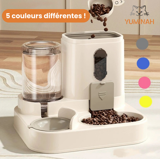 Distributeur Croquettes & Eau à Gravité – Simple & Pratique