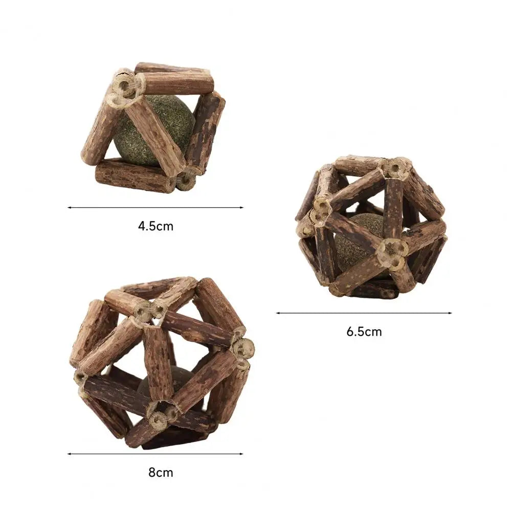 Balle Herbre à Chat & Silvervine – Soin Dentaire Naturel