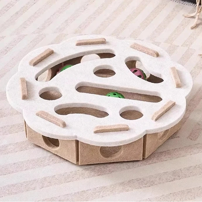 Puzzle en Feutrine pour Chat – Jeu Mental & Exercice Doux