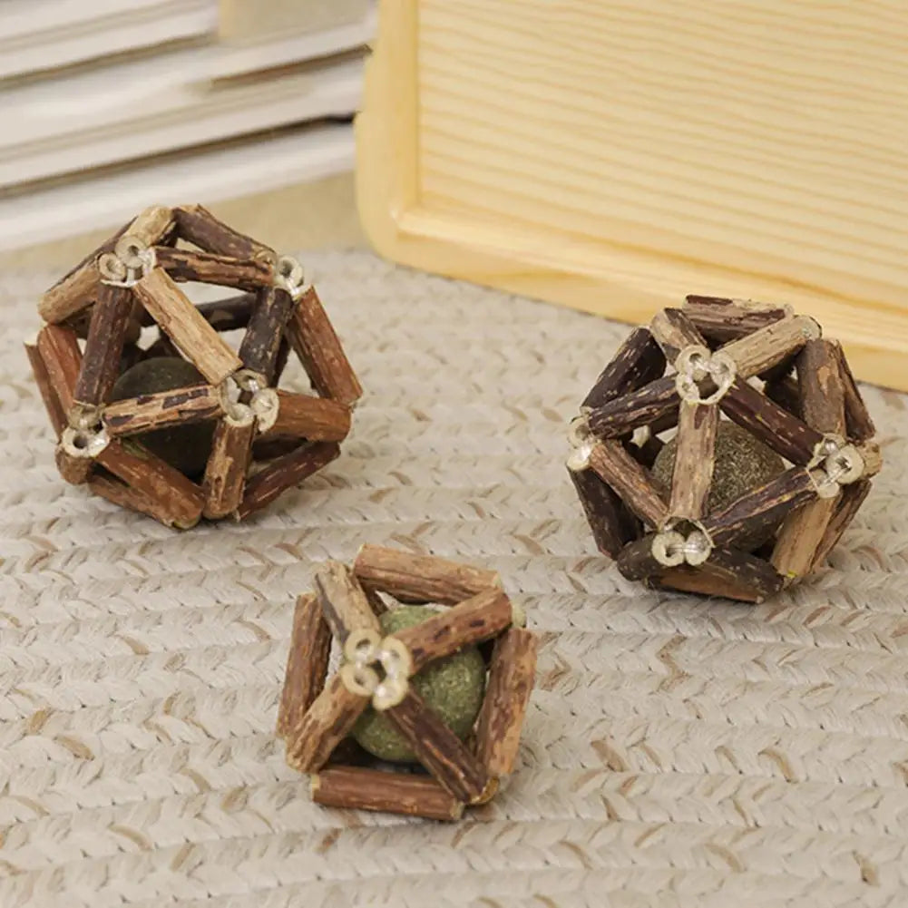 Balle Herbre à Chat & Silvervine – Soin Dentaire Naturel