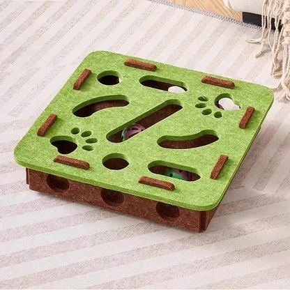 Puzzle en Feutrine pour Chat – Jeu Mental & Exercice Doux