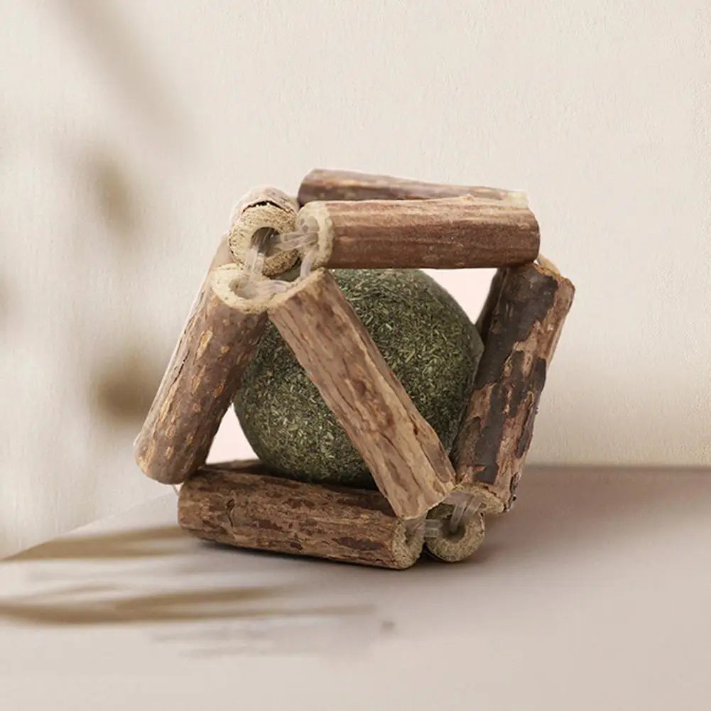 Balle Herbre à Chat & Silvervine – Soin Dentaire Naturel