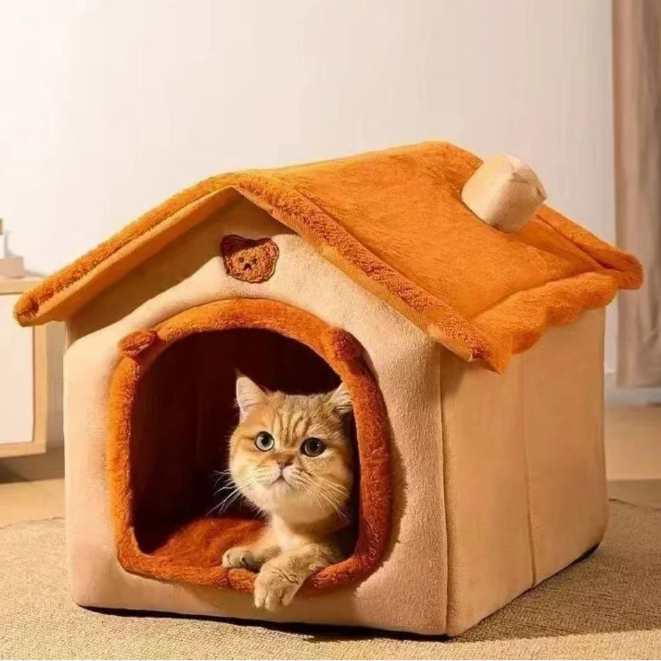 Maison Pliable pour Chat – Confortable, Lavable & Facile à Installer
