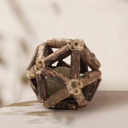 Balle Herbre à Chat & Silvervine – Soin Dentaire Naturel