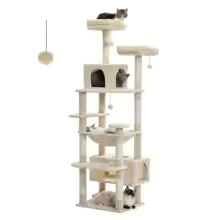 Arbre à Chat XXL Multi-Niveaux – Hamac Géant & Niches Spacieuses